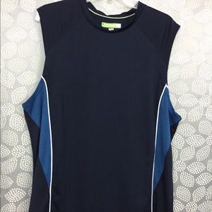 Two-tone blue Men's Tek Gear workout shirt (XL)